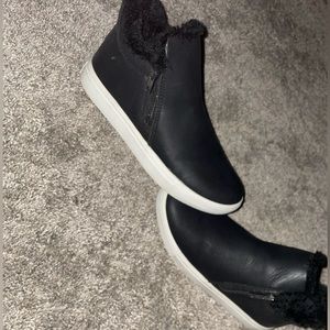 Brash mid fur sneakers